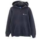 古着 Champion チャンピオン 90s USA製 オールド 青タグ 長袖 スウェットパーカー M チャコールグレー 裏起毛 メンズ 【中古】 【PD】