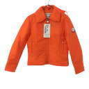 古着 MONCLER モンクレール 80s 90s 未使用 スキー キルティングジャケット M オレンジ タグ付き オールド レディース 【中古】 【PD】