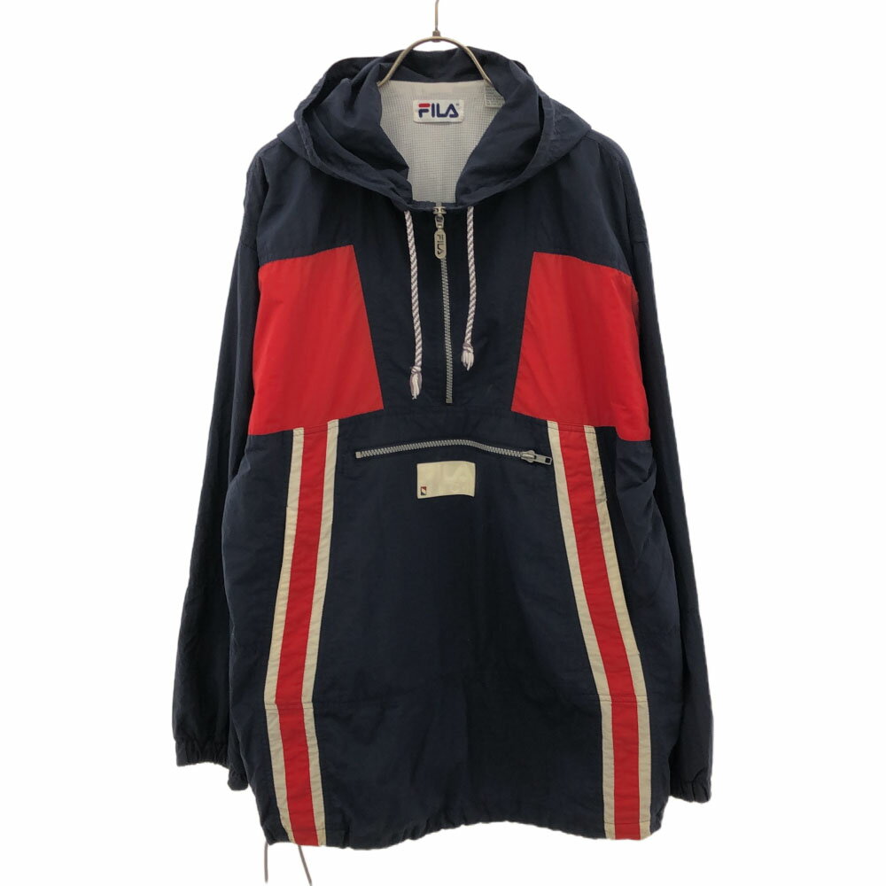  FILA ե 90s  Ĺµ ϡեå ʥ󥸥㥱å S ͥӡߥå ץ륪С ѡ  ...