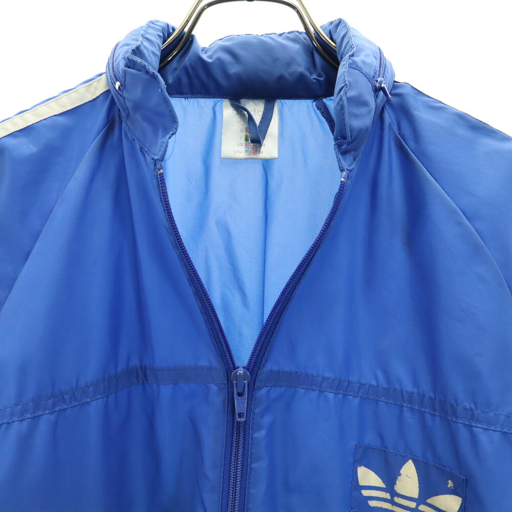 古着 adidas アディダス 80s ヴィンテージ トレフォイルロゴ ウインドブレーカー M...