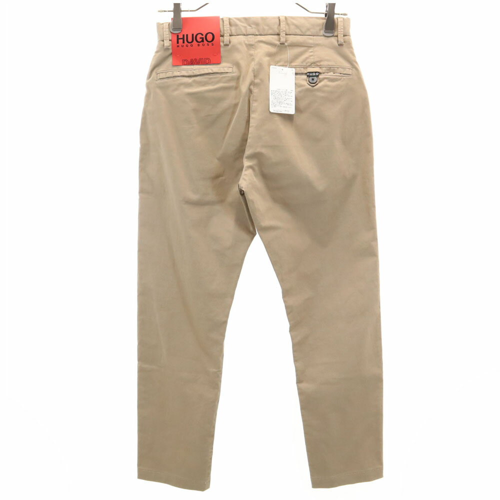 古着 未使用 HUGO BOSS ヒューゴボス ロングパンツ w29 ベージュ DAVID ストレッチ メンズ 【中古】