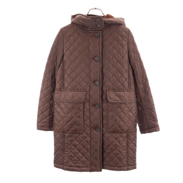古着 Mackintosh マッキントッシュ 三陽商会 キルティングコート 36 ブラウン レディース 【中古】 【PD】
