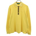 古着 KENZO ケンゾー 90s オールド ゴルフ 長袖 ポロシャツ 1 イエロー系 ジップ メンズ 【中古】