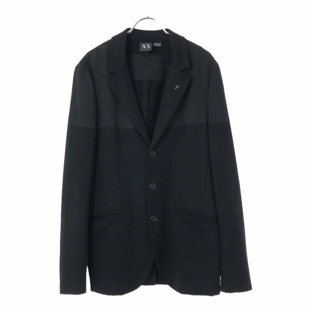 古着 ARMANI EXCHANGE アルマーニ エクスチェンジ テーラードジャケット S ブラック メンズ 【中古】 【PD】