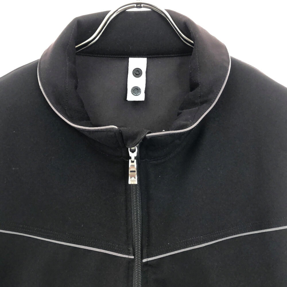 古着 adidas アディダス ゴルフ 長袖 ジップジャケット O ブラック メンズ 【中古...