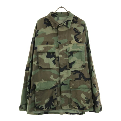 古着 US ARMY アメリカ軍 80s 迷彩 カモファティーグ ミリタリージャケット M グリーン系 DLA オールド ヴィンテージ メンズ 【中古】 古着 US ARMY アメリカ軍 80s 迷彩 カモファティーグ ミリタリージャケット M グリーン系 DLA オールド ヴィンテージ メンズ 【中古】