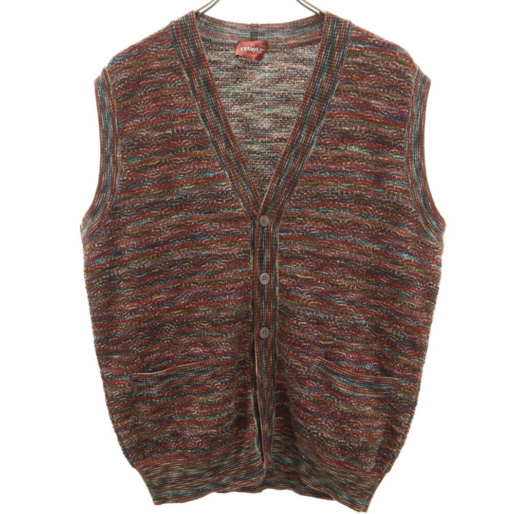 MISSONI/ミッソーニ 前開きニットベスト 90年前後 Made in ITALY