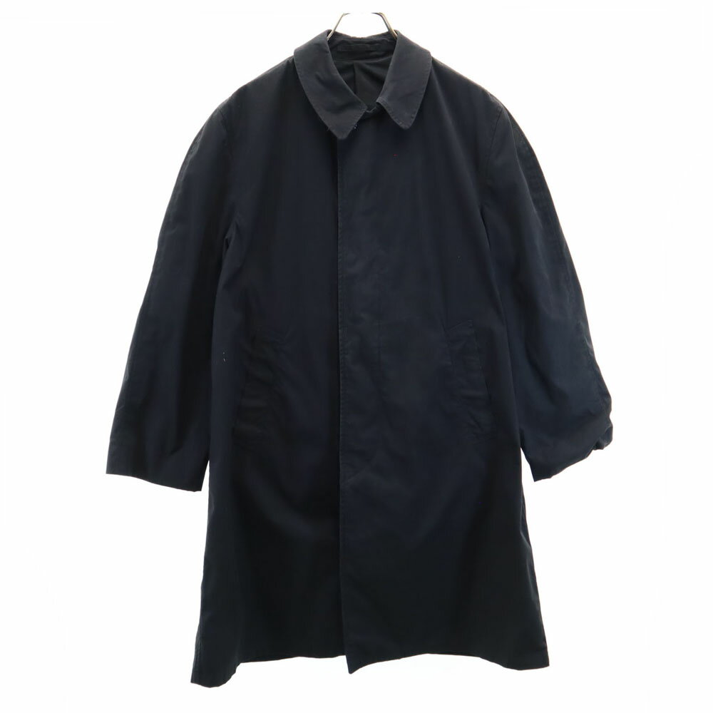 古着 US NAVY アメリカ海軍 80s DLA ヴィンテージ レインコート M ブラック系 ステンカラー メンズ 【中古】 【PD】