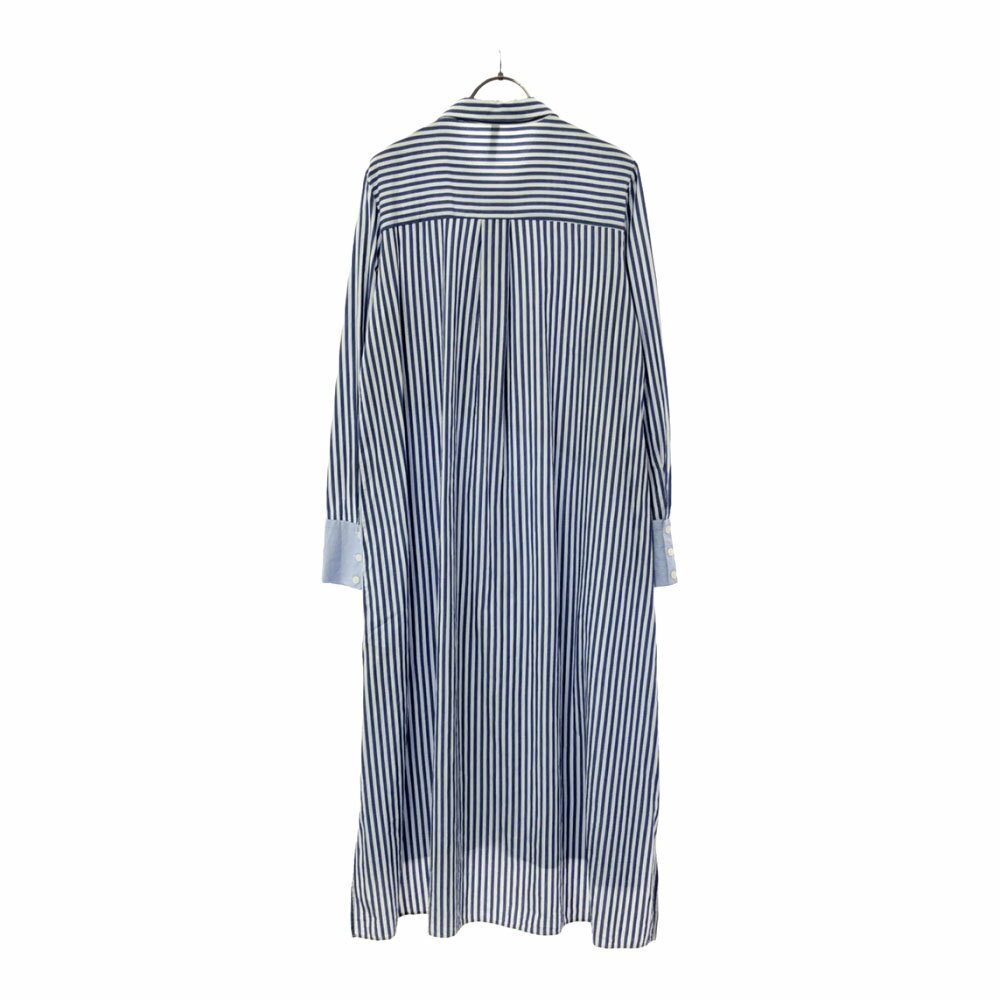 古着 ザラ ZARA ストライプ 長袖 シャツワンピース S ブルー系 レディース 【中古】