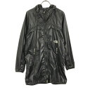古着 THE NORTH FACE PURPLE LABEL ザノースフェイス パープルレーベル PERTEX NPW2115N ロゴプリント ナイロンジャケット S ブラック アウトドア レディース 【中古】