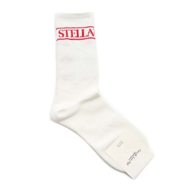 古着 未使用 ステラ STELLA ロゴ ソックス free 白×赤 靴下 レディース 【中古】