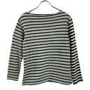 古着 SAINT JAMES セントジェームス フランス製 ボーダー 長袖 バスクシャツ XXS ネイビー×グレー カットソー Tシャツ レディース 【中古】 【PD】(4)