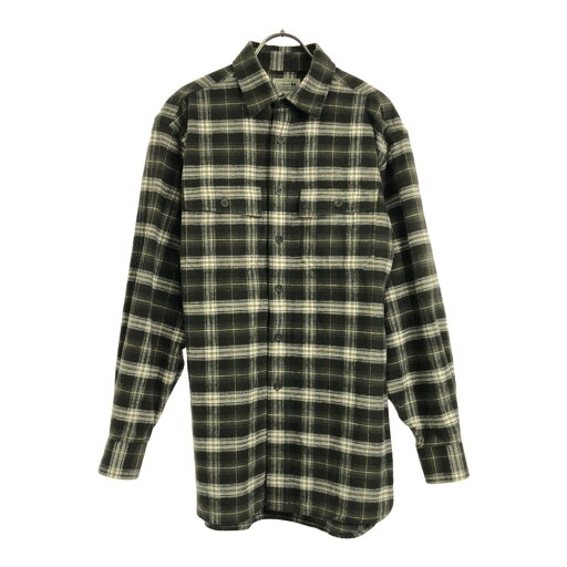古着 L.L.Bean エルエルビーン チェック柄 長袖 ネルシャツ S モスグリーン系 アウトドア メンズ 【中古】 古着 L.L.Bean エルエルビーン チェック柄 長袖 ネルシャツ S モスグリーン系 アウトドア メンズ 【中古】