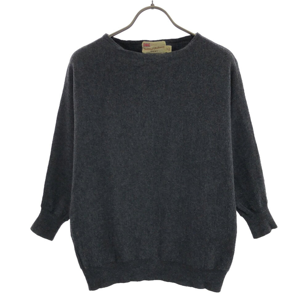 古着 TRADITIONAL WEATHER WEAR トラディショナル ウェザーウェア ウール 7分袖 セーター S グレー系 カットソー レディース 【中古】 【PD】