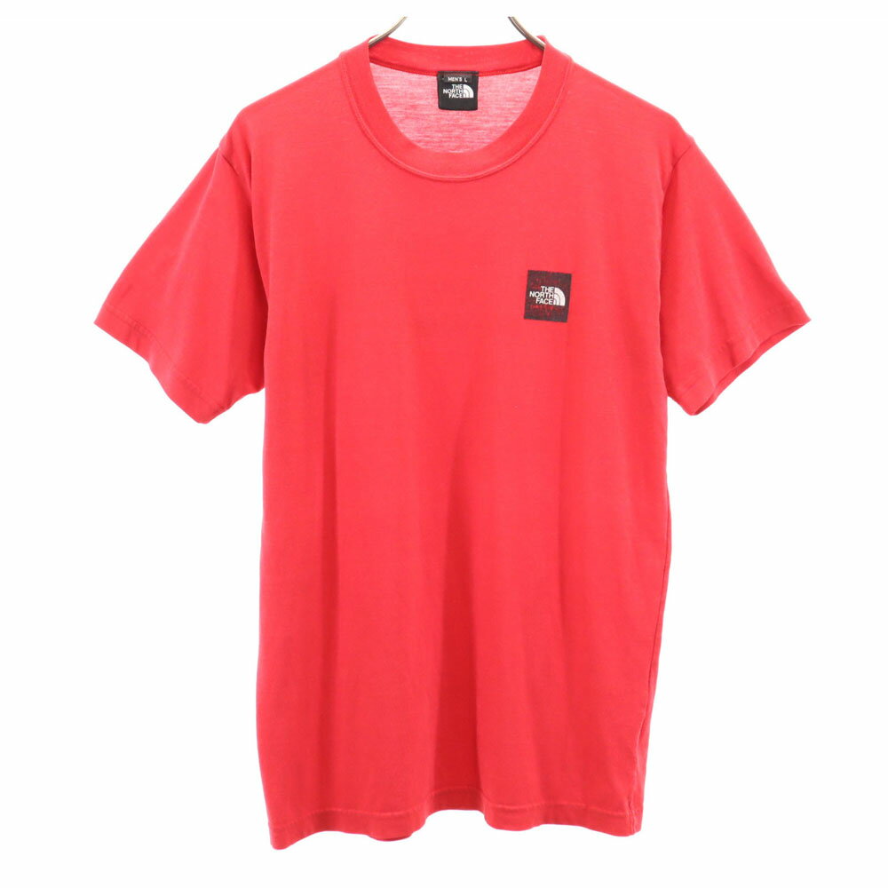 古着 ノースフェイス THE NORTH FACE NT5444 アウトドア 半袖 Tシャツ L 赤 メンズ 【中古】