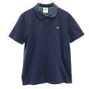 古着 LACOSTE L!VE ラコステライブ 半袖 ポロシャツ M ネイビー ユニセックス 鹿の子 メンズ 【中古】 【PD】(4)