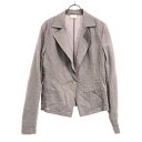 古着 DRIES VAN NOTEN ドリスヴァンノッテン リネンブレンド テーラードジャケット 38 パープル レディース 【中古】