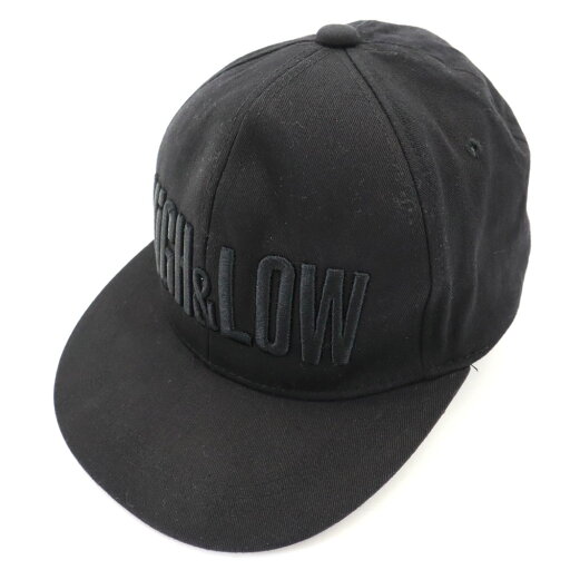 古着 HIGH&LOW キャップ ブラック スナップバック 帽子 メンズ 【中古】 古着 HIGH&LOW キャップ ブラック スナップバック 帽子 メンズ 【中古】