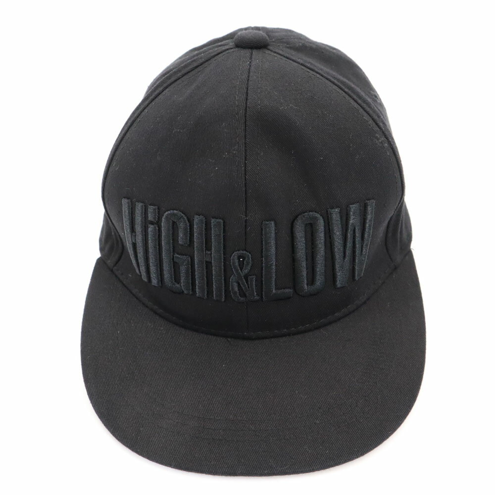 古着 HIGH＆LOW キャップ ブラック スナップバック 帽子 メンズ 【中古】