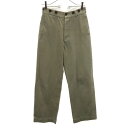 古着 Nigel Cabourn ナイジェルケーボン 日本製 アーミー パンツ 6 オリーブ系 ミリタリー レディース 【中古】