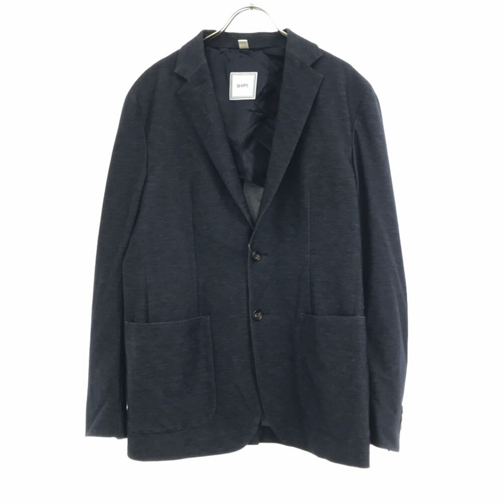 古着 未使用 SHIPS シップス テーラードジャケット L ネイビー メンズ 【中古】