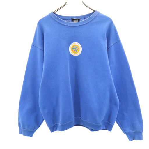 古着 KREW クルー 90s USA製 オールド 長袖 スウェット トレーナー M ブルー 裏起毛 メンズ 【中古】 【PD】 古着 KREW クルー 90s USA製 オールド 長袖 スウェット トレーナー M ブルー 裏起毛 メンズ 【中古】 【PD】