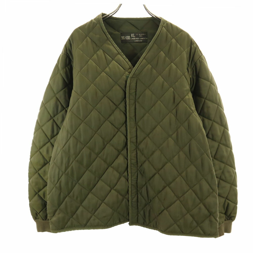 Quilted Jacket - 古着 DUTCH ARMY オランダ軍 70s ヴィンテージ ライナー キルティングジャケット 96-100 カーキ ミリタリー メンズ 【中古】 【PD】