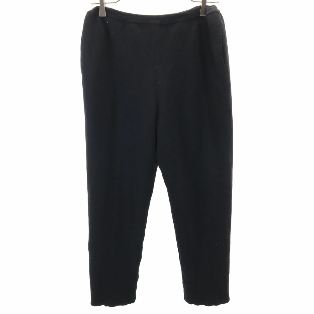 古着 YVES SAINT LAURENT イヴサンローラン 90s オールド ニット クロップドパンツ 9号 ブラック レディース 【中古】