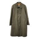 古着 Aquascutum アクアスキュータム 70s 英国製 ヴィンテージ ステンカラーコート 40 カーキ系 インナー付 メンズ 【中古】 【PD】