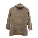 古着 Atelier アトリエ カシミヤ100% 長袖 ボトルネック セーター 38A ベージュ系 ニット レディース 【中古】 【PD】