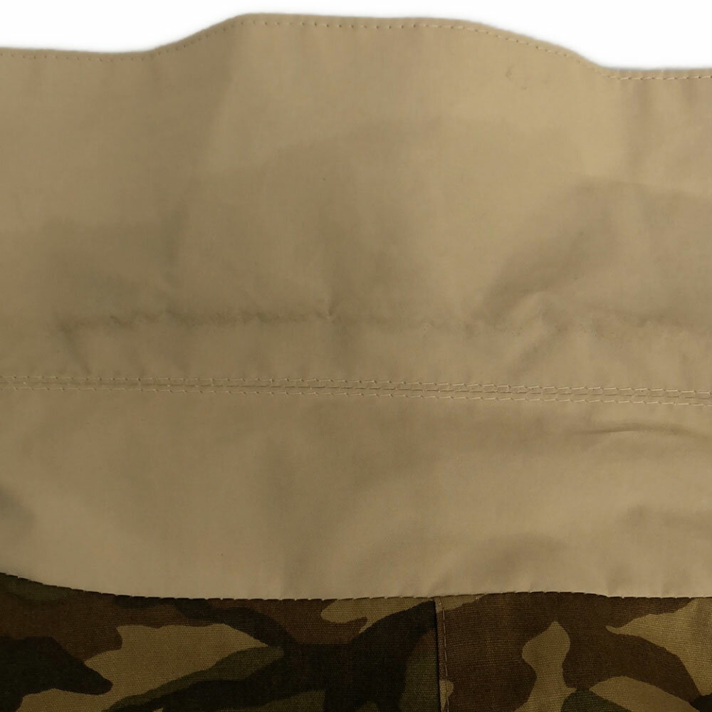 古着 Traditional Weatherwear トラディショナルウェザーウェア 無地×迷彩柄 リバーシブル ステンカラーコート 40 ベージュ×ブラウン系 フード メンズ 【中古】