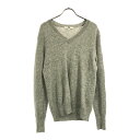 古着 UNIQLO ユニクロ カシミヤ100% 長袖 Vネック セーター L グレー ニット レディース 【中古】 【PD】