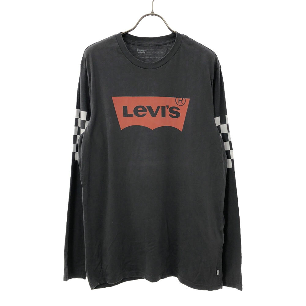古着 Levi's リーバイス 長袖 Tシャツ M グレー系 ロンT メンズ 【中古】
