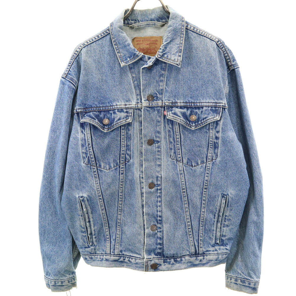 古着 Levi's リーバイス 90s 75525 カナダ製 オールド デニムジャケット S ブルー ジージャン トラッカー メンズ 【中古】 【PD】