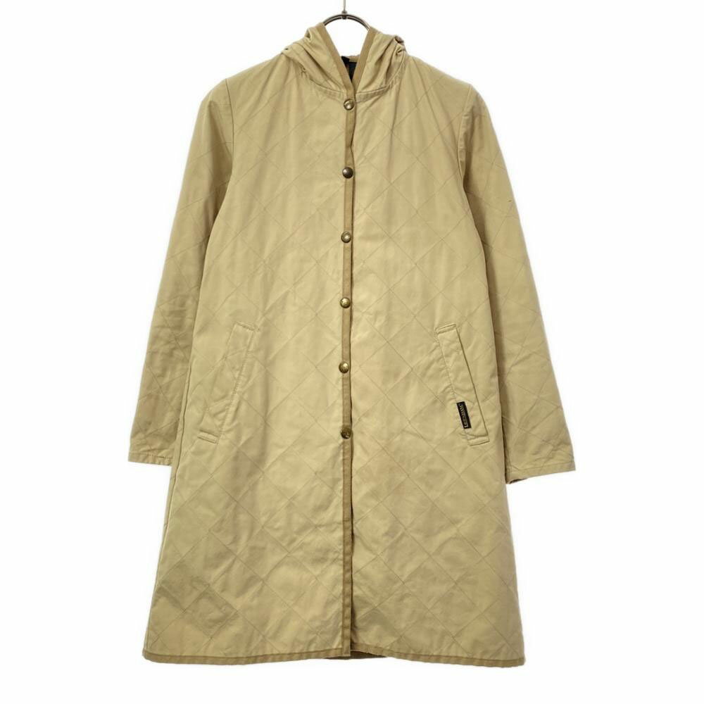 絎縫夾克 - 古着 LAVENHAM ラベンハム イギリス製 キルティングコート 34 ベージュ レディース 【中古】 【PD】