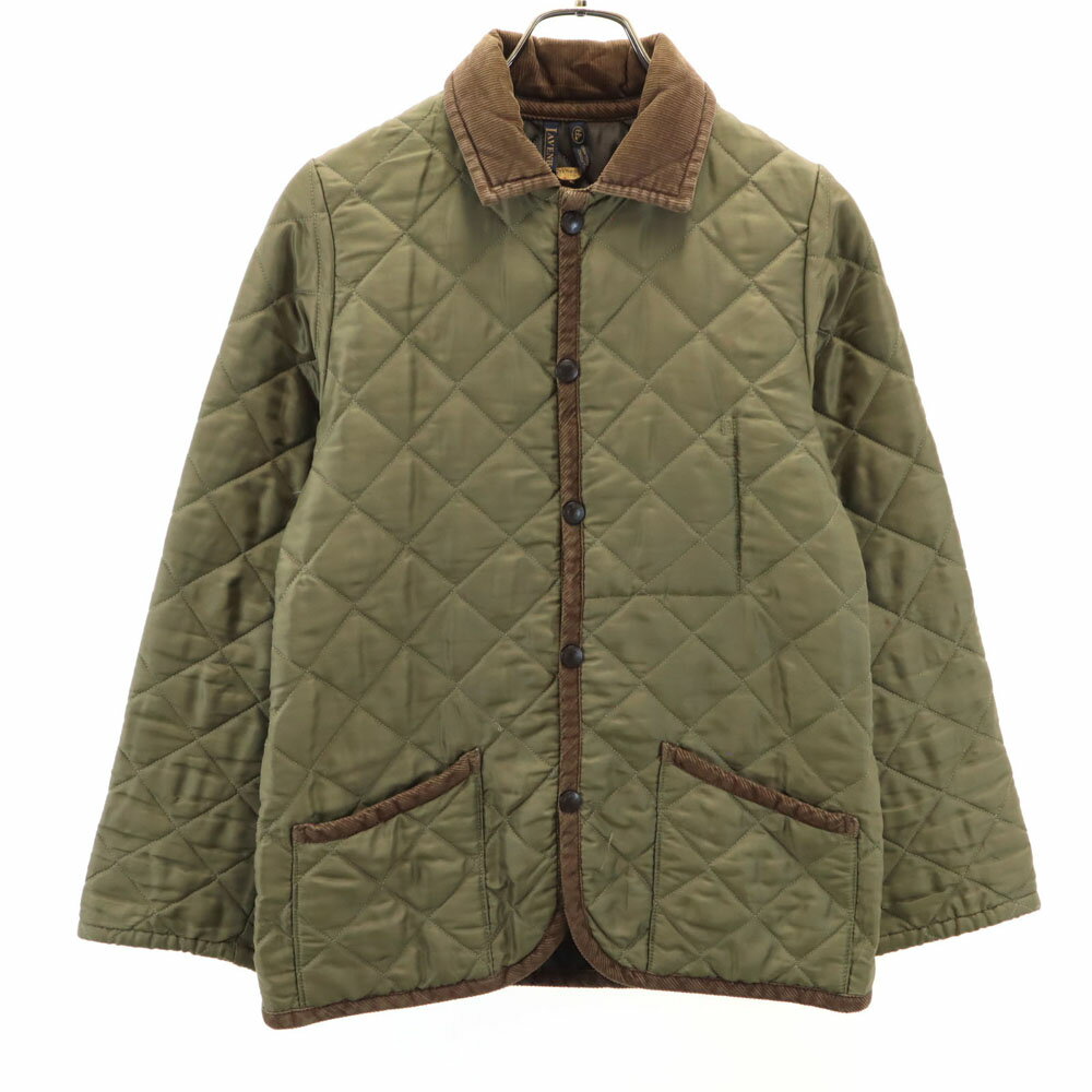 古着 LAVENHAM ラベンハム イギリス製 キルティングジャケット 36 カーキ レディース 【中古】 【PD】