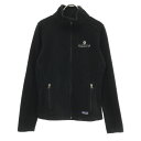 古着 patagonia パタゴニア シンチラ 25900 刺繍 ジップ フリースジャケット S ブラック アウトドア SYNCHILLA 25900FA14 レディース 【中古】