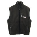 古着 ファーストダウン FIRSTDOWN 90s オールド フリース ベスト L チャコールブラウン 裏キルティング メンズ 【中古】