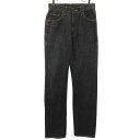 古着 エドウィン EDWIN 503 日本製 ストレートデニムパンツ W28 ブラック ジーンズ メンズ 【中古】(4)
