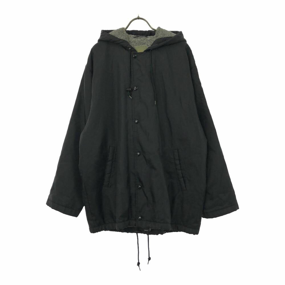 古着 UNIQLO ユニクロ オールド ジップ ナイロンジャケット L ブラック 裏ボア メンズ 【中古】