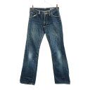 古着 Wrangler ラングラー 80s ヴィンテージ ブランドワッペン ストレートデニムパンツ w29 ジーンズ レディース 【中古】