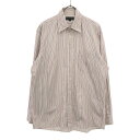 古着 THE SCOTCH HOUSE スコッチハウス 三陽商会 ストライプ柄 長袖 コットンシャツ L メンズ 【中古】 【PD】