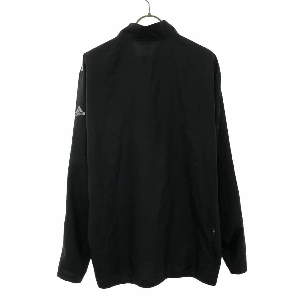 古着 adidas アディダス ジップジャケット O ブラック 3本ライン メンズ 【中古】 【PD】