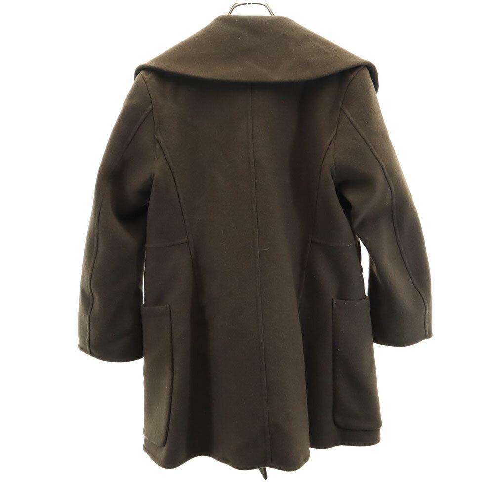 古着 UNIQLO +J ユニクロ プラスジェイ メルトン チェスターコート S カーキブラウン系 レディース 【中古】 【PD】
