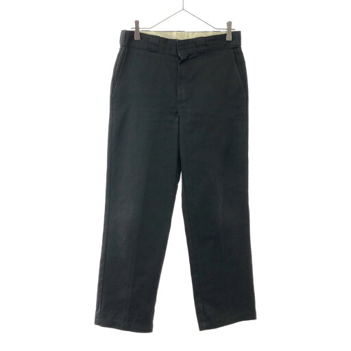 古着 Dickies ディッキーズ ロゴワッペン ワークパンツ ブラック メンズ 【中古】 古着 Dickies ディッキーズ ロゴワッペン ワークパンツ ブラック メンズ 【中古】