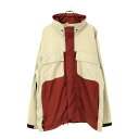 古着 BURTON バートン スノーボード 長袖 ウェア M ベージュ×レッド スノーガード メンズ 【中古】 【PD】