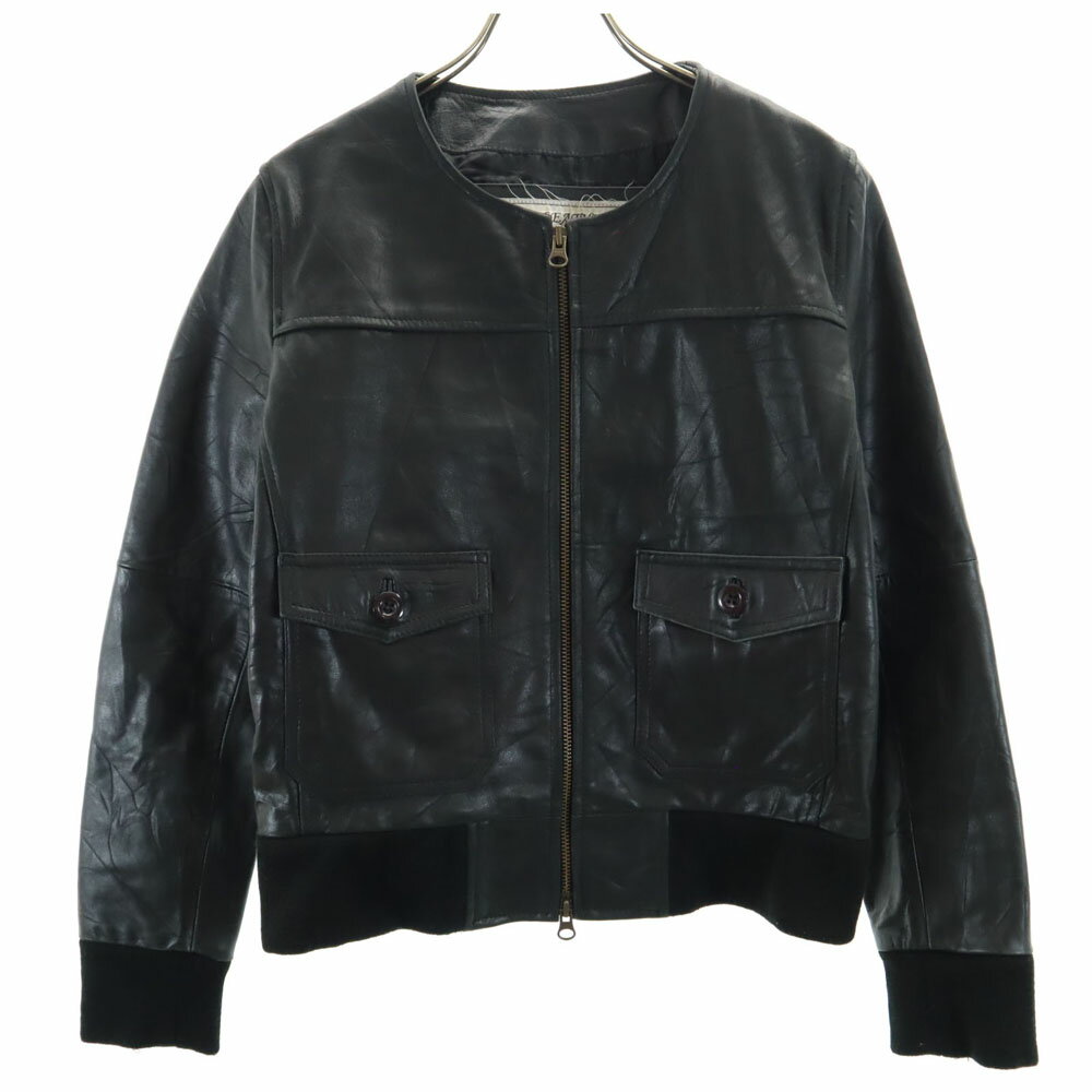 ボールジー BALLSEY トゥモローランド ノーカラージャケット レザー