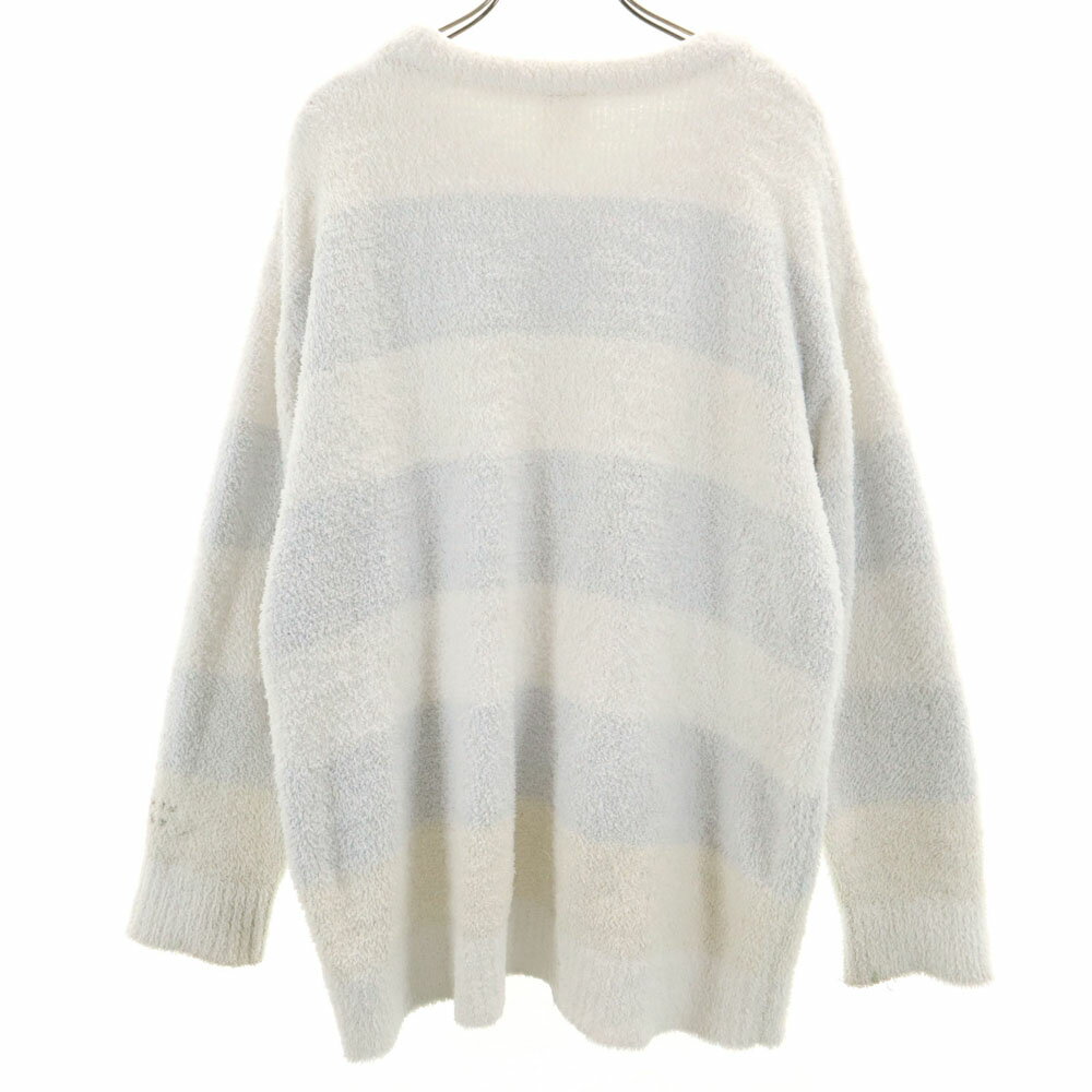 古着 gelato pique ジェラートピケ ボーダー柄 長袖 ルームウェア F ホワイト 他 レディース 【中古】 【PD】