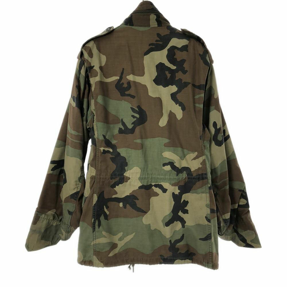 古着 U.S.ARMY ユーエスアーミ 80s DLA ヴィンテージ ウッドランドカモ M-65 フィールドジャケット ミリタリージャケット S グリーン系×ブラウン メンズ 【中古】 【PD】