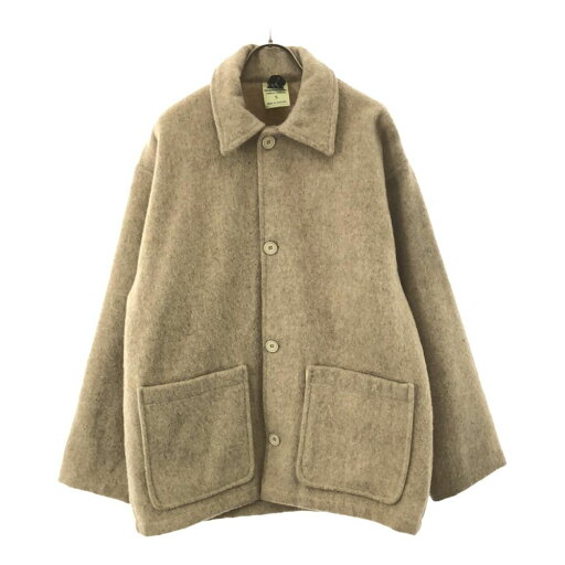 古着 FEATHERTOP フェザーストップ ステンカラー ウールジャケット S ベージュ アウトドア メンズ 【中古】 古着 FEATHERTOP フェザーストップ ステンカラー ウールジャケット S ベージュ アウトドア メンズ 【中古】